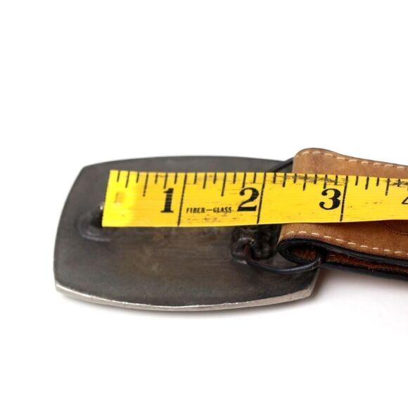 Silver Creek TAN BROWN GENUINE LEATHER 1 3/8"Wd CASUAL DRESS MEN'S BELT 40 (t74 - Picture 11 of 14